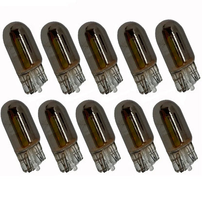 1PCS Amber T10 W5W 501 194 Silver Chrome Signal