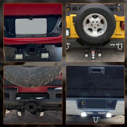 For Pickup Offroad 2.5inch Tow Hitch Mount Bracket 60W Work Fog