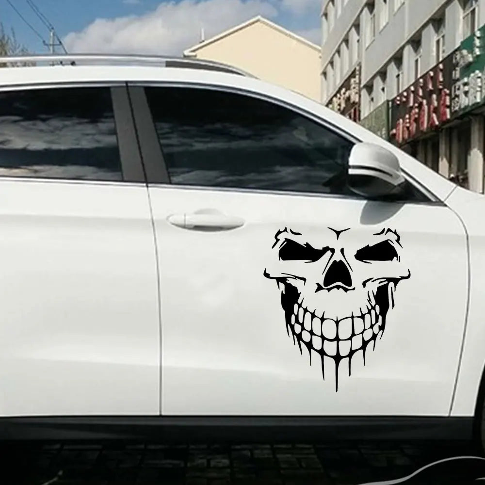 Dsycar 1PCS Large Size 59x53cm Skull Head Stickers Decals