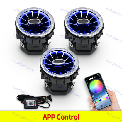 For Kia Stinger Ambient Light Turbine 12 Colors A C Nozzle Vents