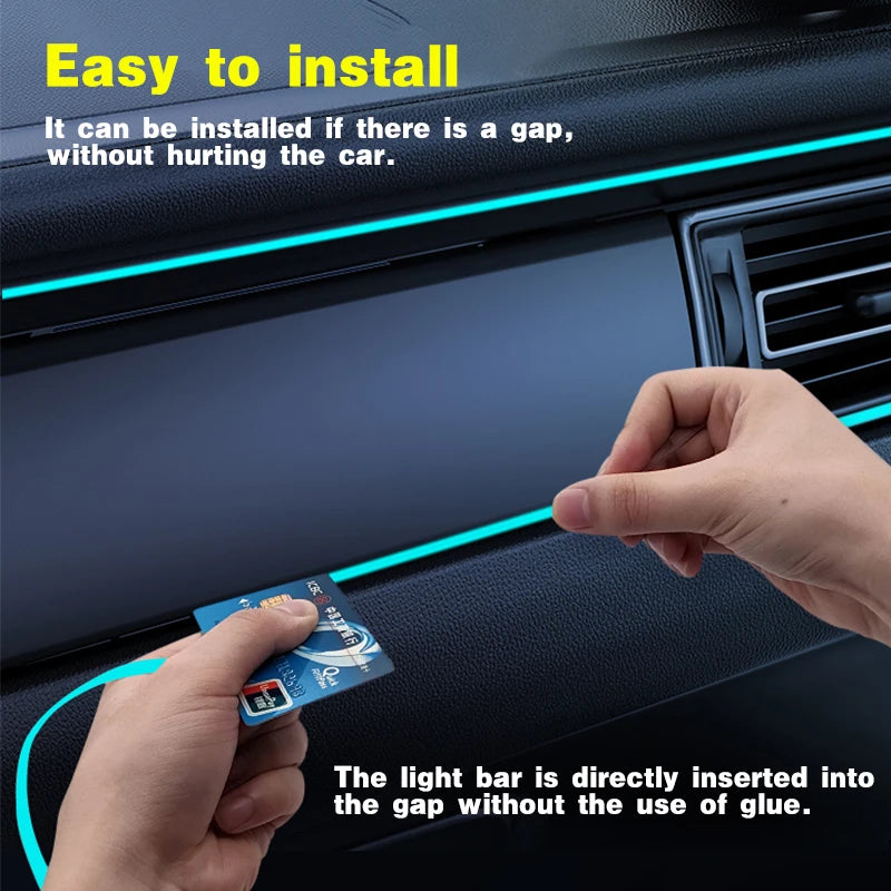 5M Interior Ambient Strip Neon Lighting Garland Wire Rope