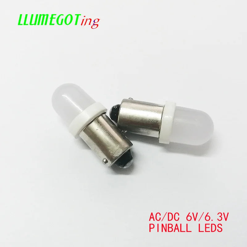 100PCS ba9s T4W Base Frosted Lens Various Colour Available