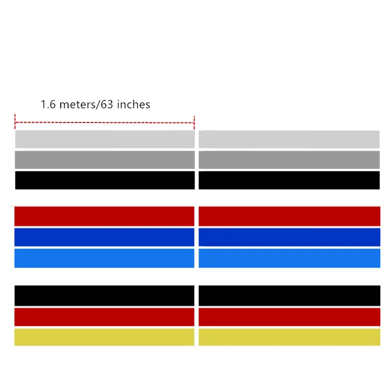 For BMW Audi Kia Honda Toyota Cnoricarc Tricolor Lines