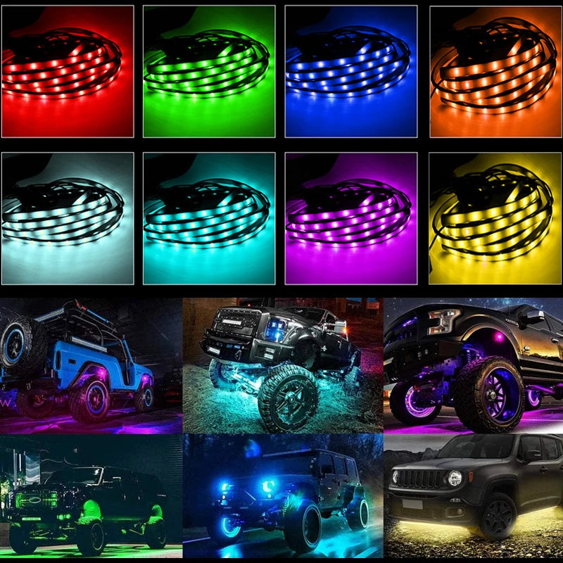 Neon Undercar Glow 12V RGB Chassis Underglow Atmosphere Bar