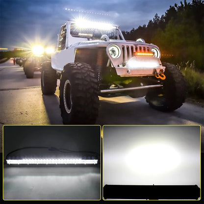 For ATV Co Super Slim 12D Bar Spot Flood 60W 180W
