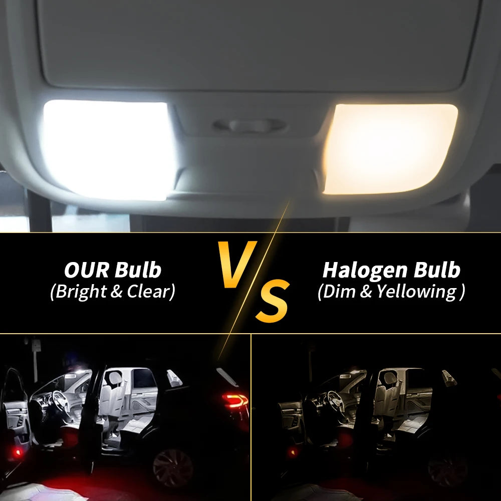 For Interior Lamps License Plate Lighting 2PCS Canbus Festoon
