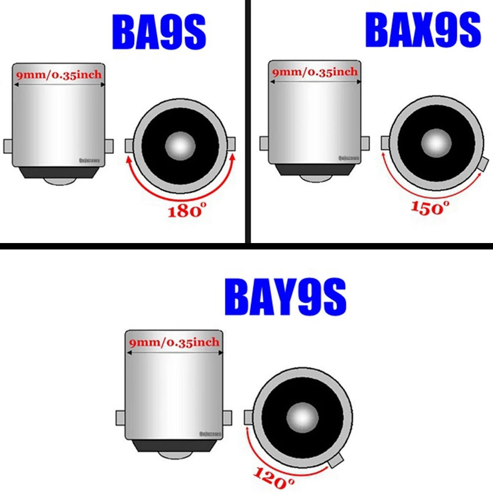 2PCS T4W ba9s bax9s bay9s Super Bright Interior Reading