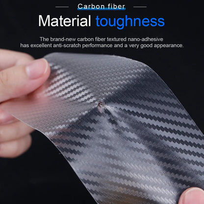 For Bumper Trunk Household Ca Seametal Carbon Fiber Sticker Door