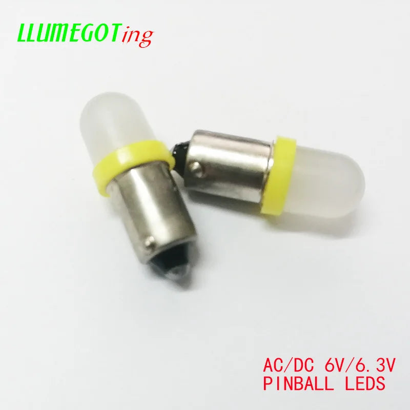 100PCS ba9s T4W Base Frosted Lens Various Colour Available