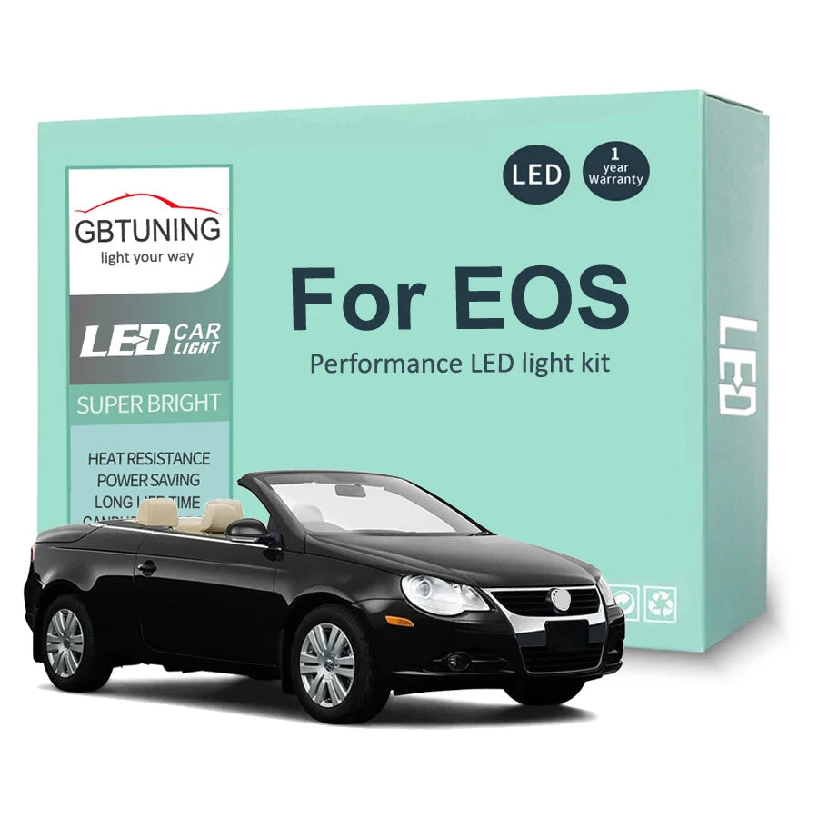 For Volkswagen VW Eos 2007-2012 2013 19PCS Interior Bulb Kit