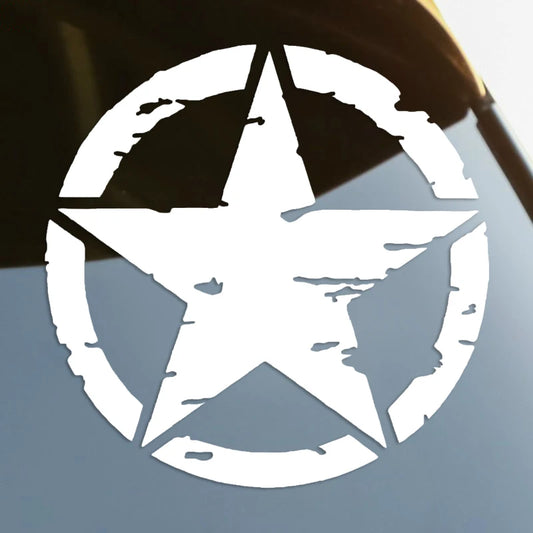 Distressed Star die-cut Vinyl Decal Sticker Waterproof Decors On