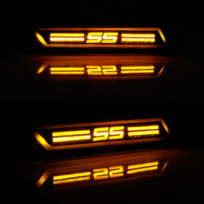 For Chevrolet Camaro 2010-2015 Bumper Reflector Smoked Lens
