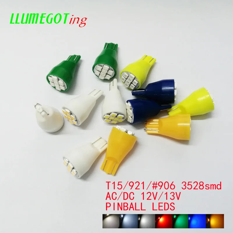 50PCS T15 W16W 921 906 Base 8X smd3528 Various