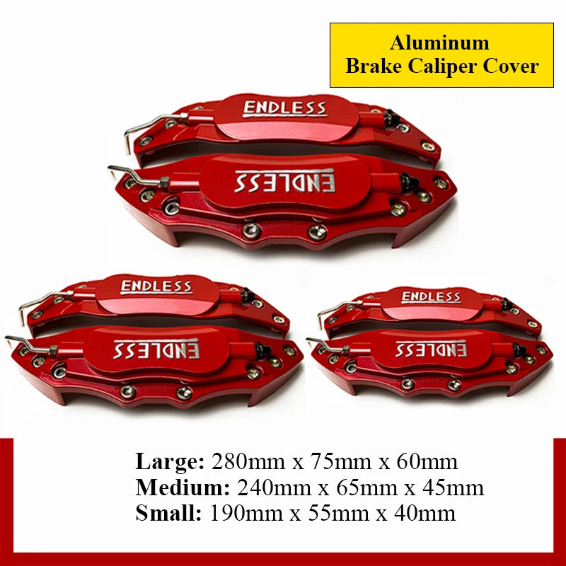 For BMW Mercedes Benz Audi VW 2PCS Aluminum Endless Brake
