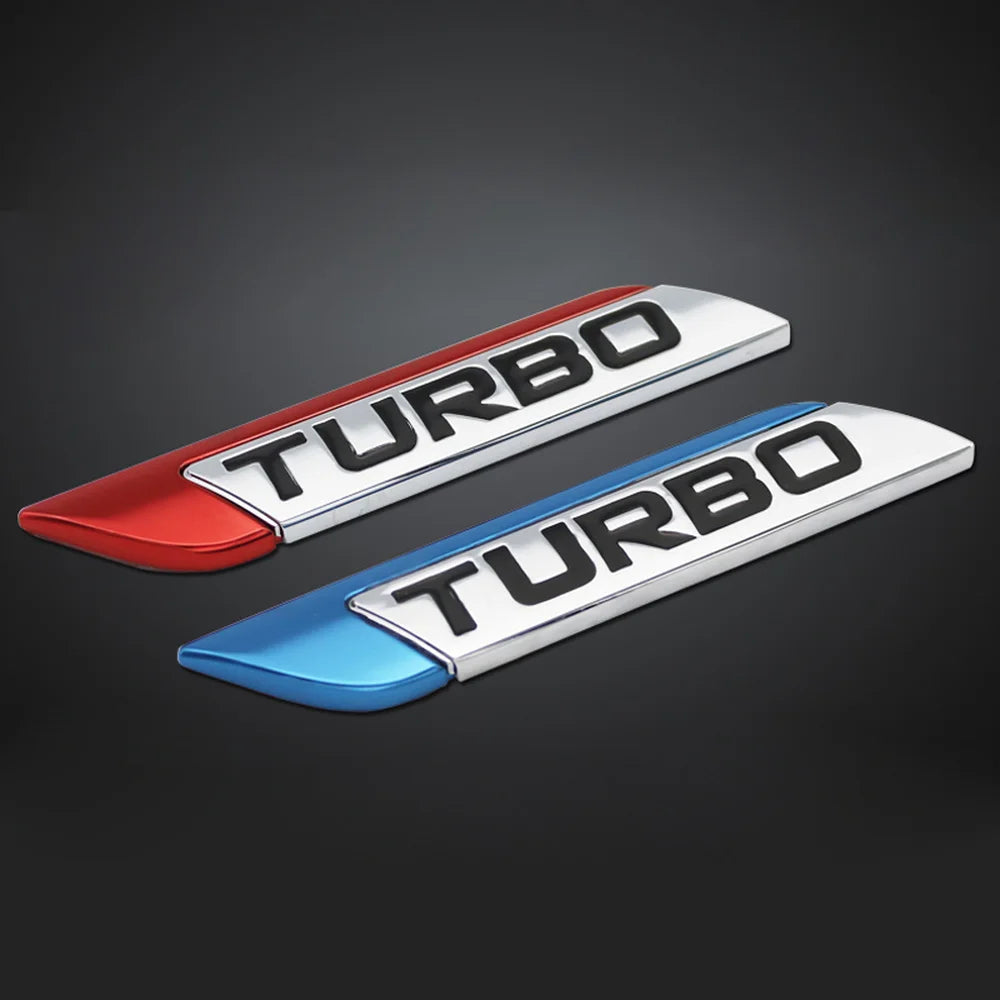 For Frod BMW Ford Dsycar 3D Metal Turbo Turbocharged Sticker