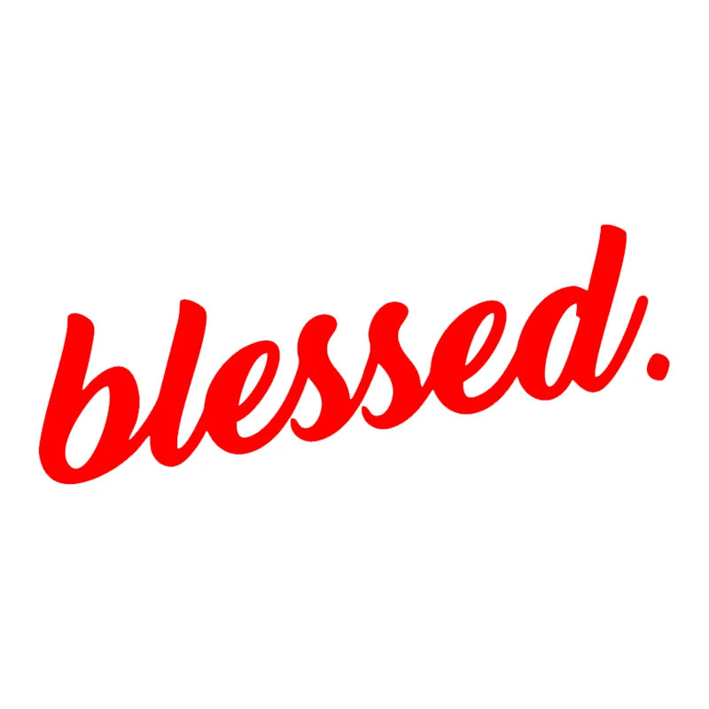 CK21334 Blessed Various Sizes Funny Vinyl Sticker Waterproof