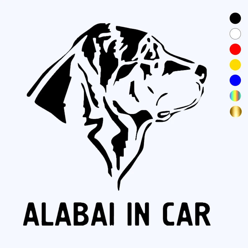 CK20422 Various Sizes die-cut Vinyl Decal Alabai In Sticker