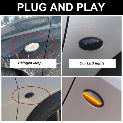 For Peugeot 307 206 Partner 407 Side Marker Turn Repeater Expert