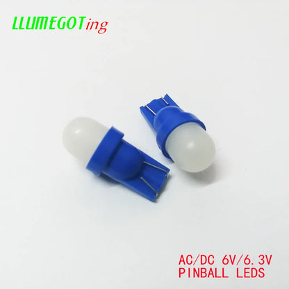 50PCS 194 T10 555 Wedge Milk White Dome 2X