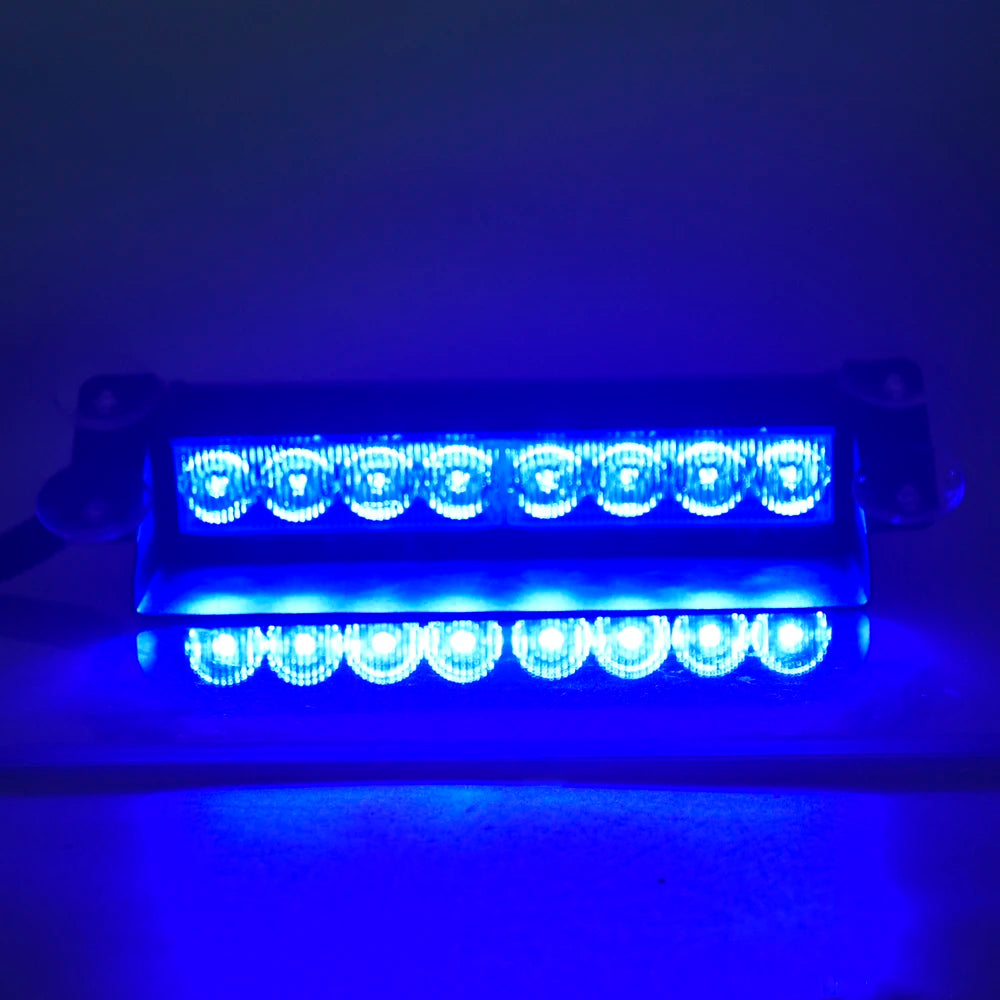 Dc 12V Strobe Blue Dash Emergency Flashing Warning Flash
