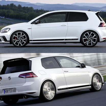 For Volkswagen VW Golf 7 MK7 Side Door Sticker Vinyl Film Long