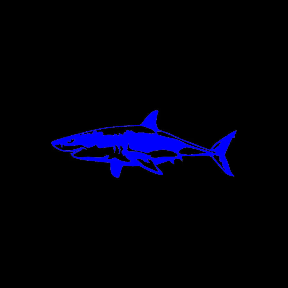 Sticker 17CM 6.5cm 3D Shark Creative Vinyl On Stickers