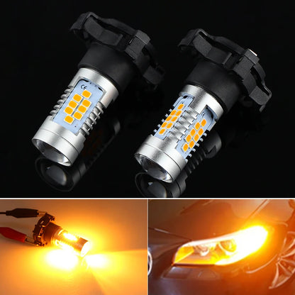 2PCS py24w Canbus No Hyper Flash 5200 5200S 12190NA