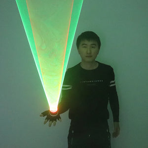 Green Red Laser Vortex Gloves Rotating Glove Palm Gyroscope