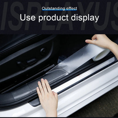 For Bumper Trunk Household Transparent Carbon Fiber Sticker Door