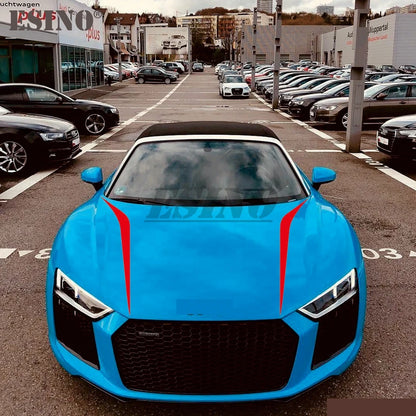 X Decals Stripes Body Vinyl Hood Cover Stickers Films