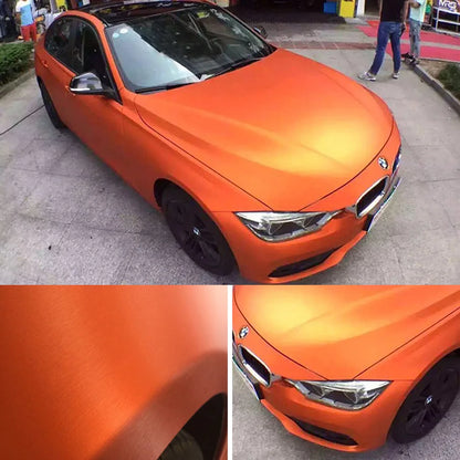 Various Kinds Glossy Matte Orange Vinyl Wrap 3D Carbon