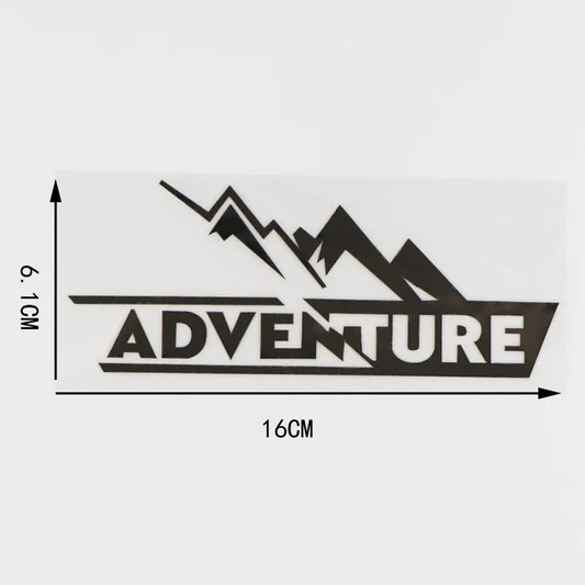 Black Silver Adventure Vinyl Decal Sticker Modern Art Fashion
