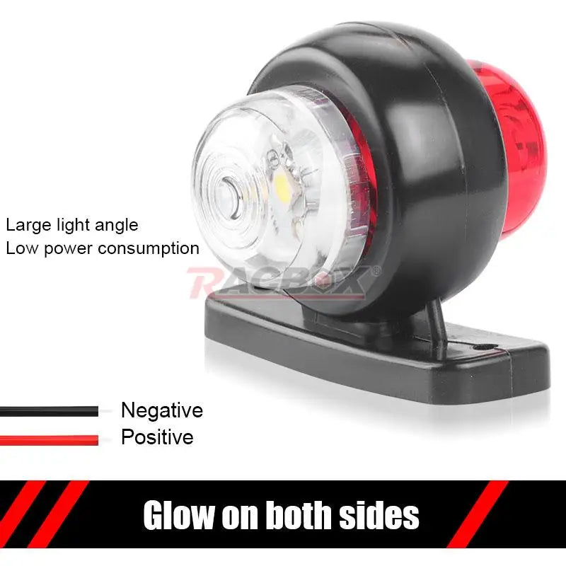 Truck Double Sides Marker Signal Red Yellow White Warning