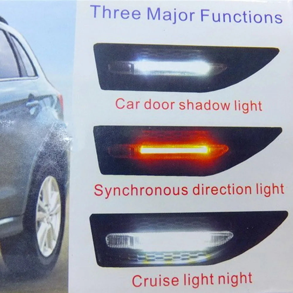 Multifunctional Fender Side Turn Signals Door Shadow Synchronous