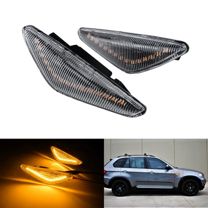 For BMW X3 F25 X5 E70 Clear Lens Side Marker Indicator Repeater