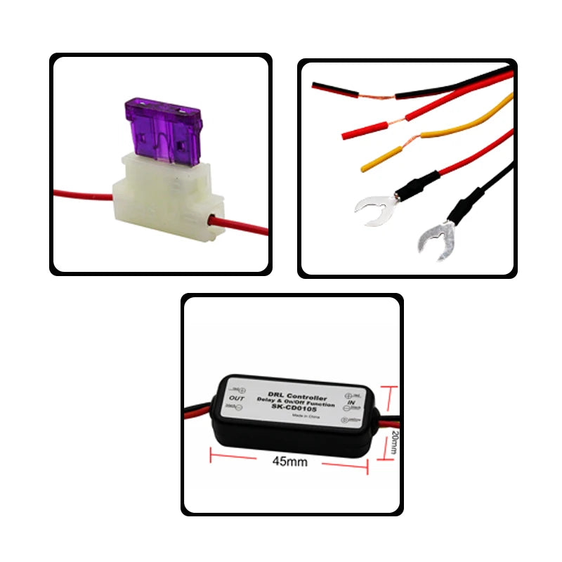 Drl Controller Daytime Running Relay Harness Dimmer On Off