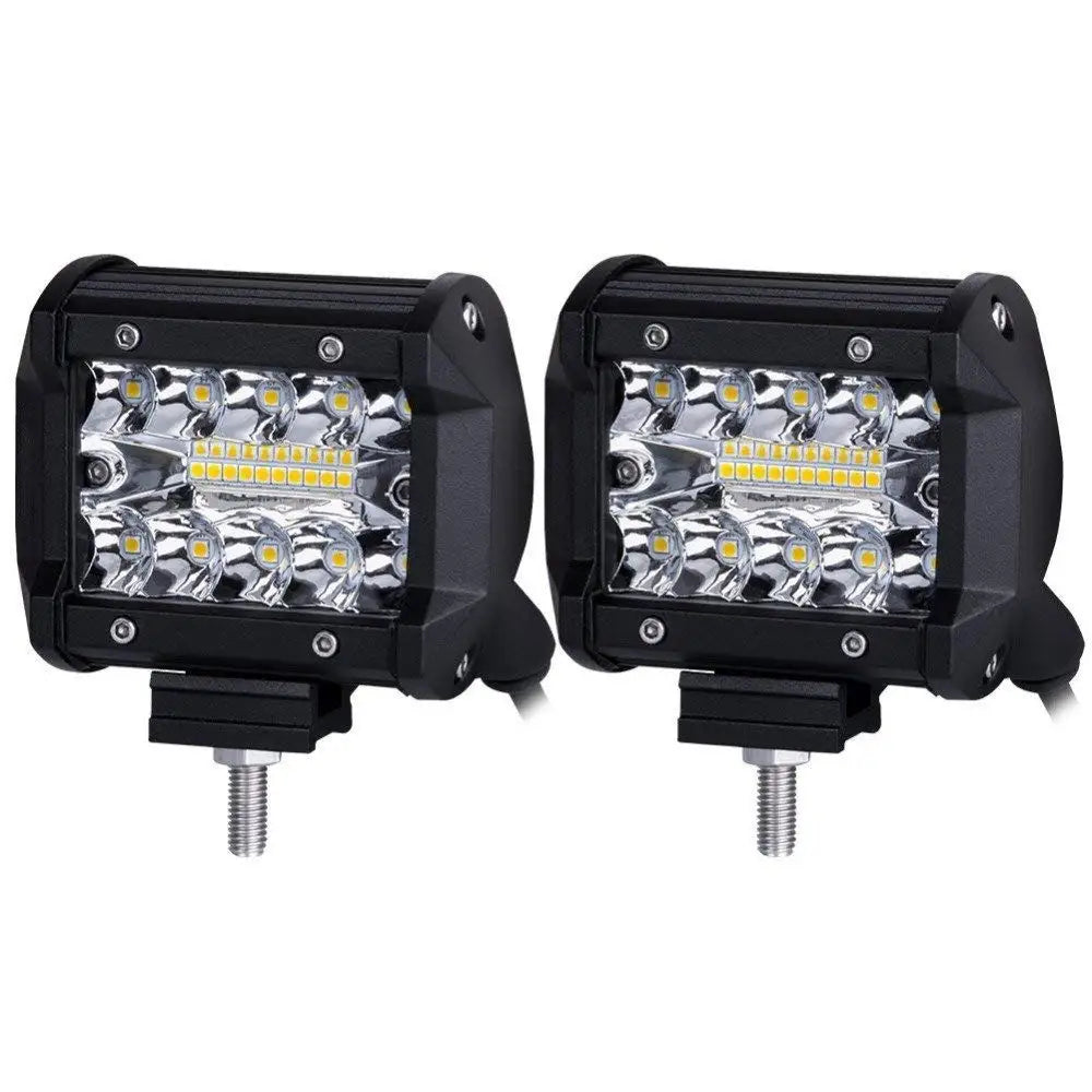 For Pickup ATV Inch 60W Pods 2.5 Tow Hitch Mounting Brackets