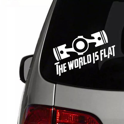 20X15 Cm Sticker World S Flat Decal Waterproof Stickers