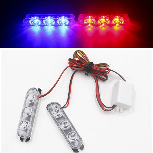 Pair Strobe Flasher Flash Stroboscopes Signal Warning Motorcycle