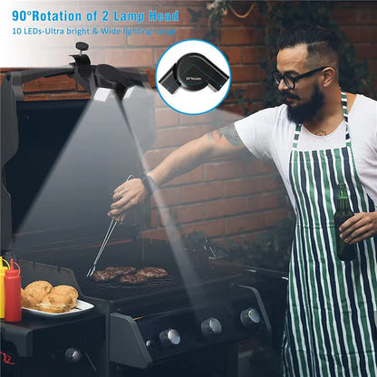 For Bbq Super-Bright Flexible Portable Rotatable Double Head
