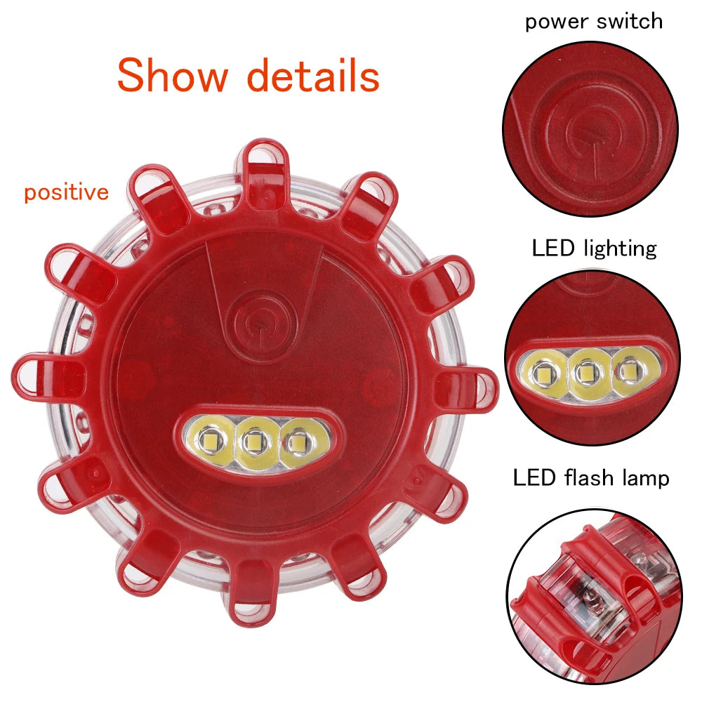 Flashing Strobe Barricade Warning Emergency Motorcycle Tailight