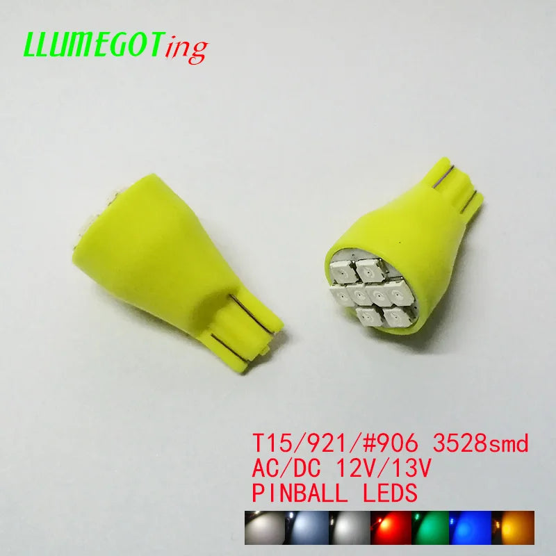 50PCS T15 W16W 921 906 Base 8X smd3528 Various