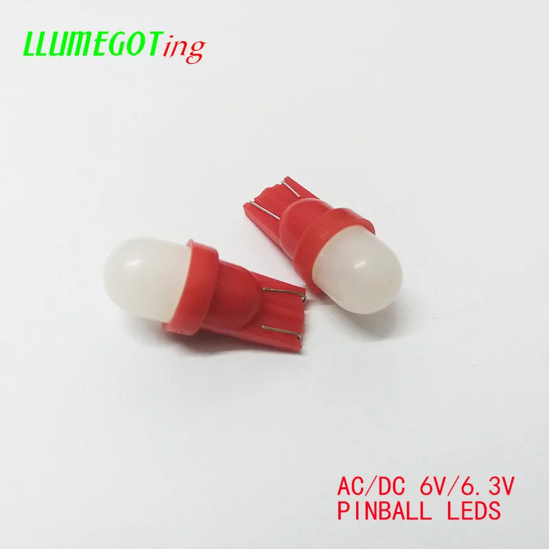50PCS 194 T10 555 Wedge Milk White Dome 2X