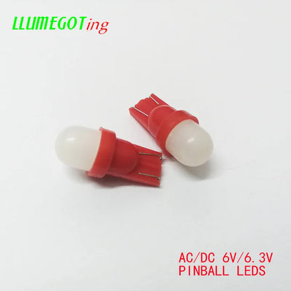 50PCS 194 T10 555 Wedge Milk White Dome 2X