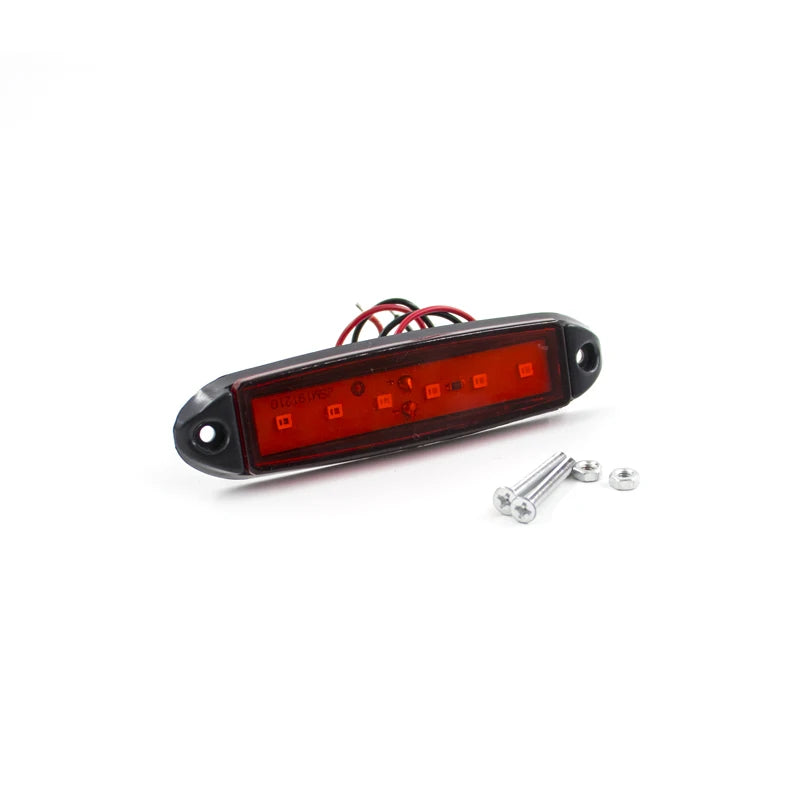 10PCS 24V External Side Marker Indicator Trailer Rear Bus