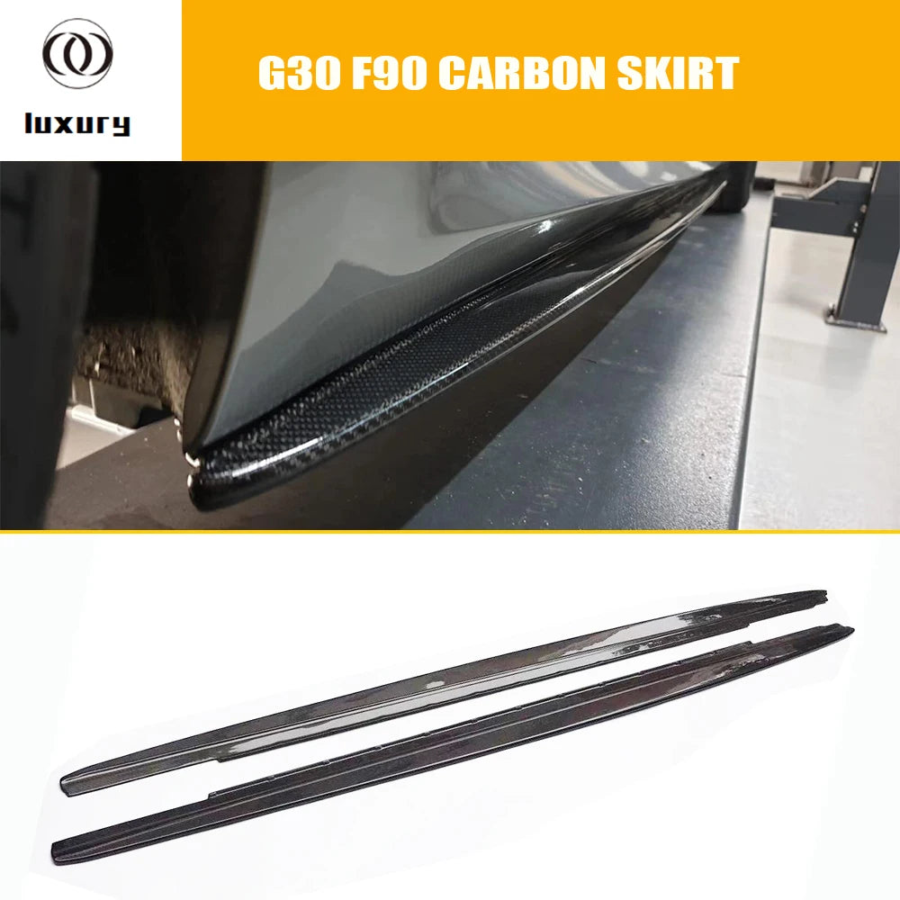 For BMW F90 M5 & G30 Mp Carbon Fiber Side Skirt G31 520 530 540