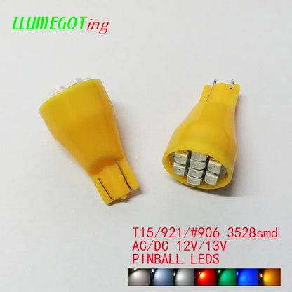 50PCS T15 W16W 921 906 Base 8X smd3528 Various