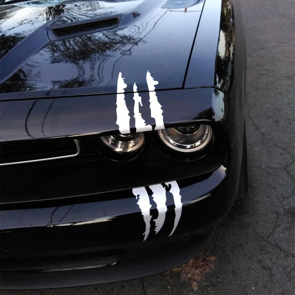 Stickers 40CM 12CM Monster Scratch Claw Marks Funny Carbon
