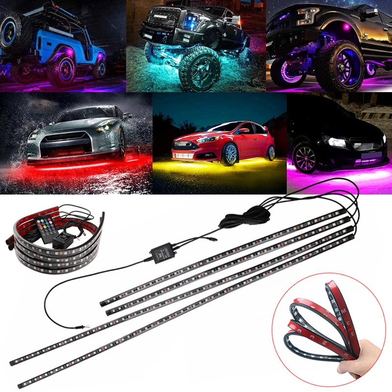 Neon Undercar Glow 12V RGB Chassis Underglow Atmosphere Bar