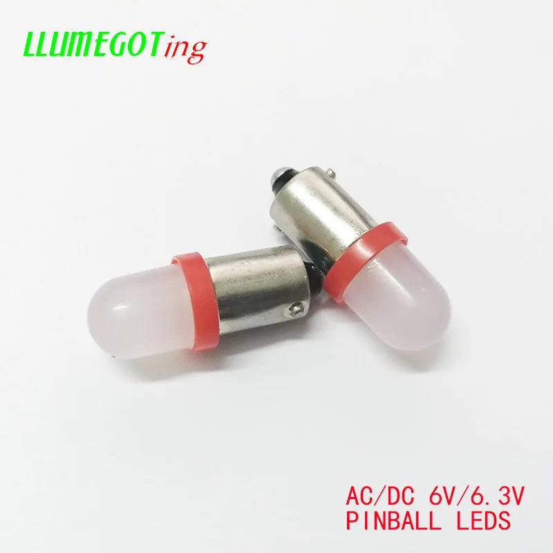 100PCS ba9s T4W Base Frosted Lens Various Colour Available